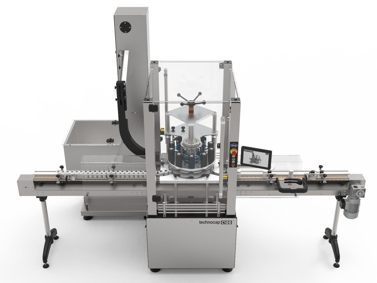 Automatic Press Capping Machine King Technocap C100 | C.E.King Limited