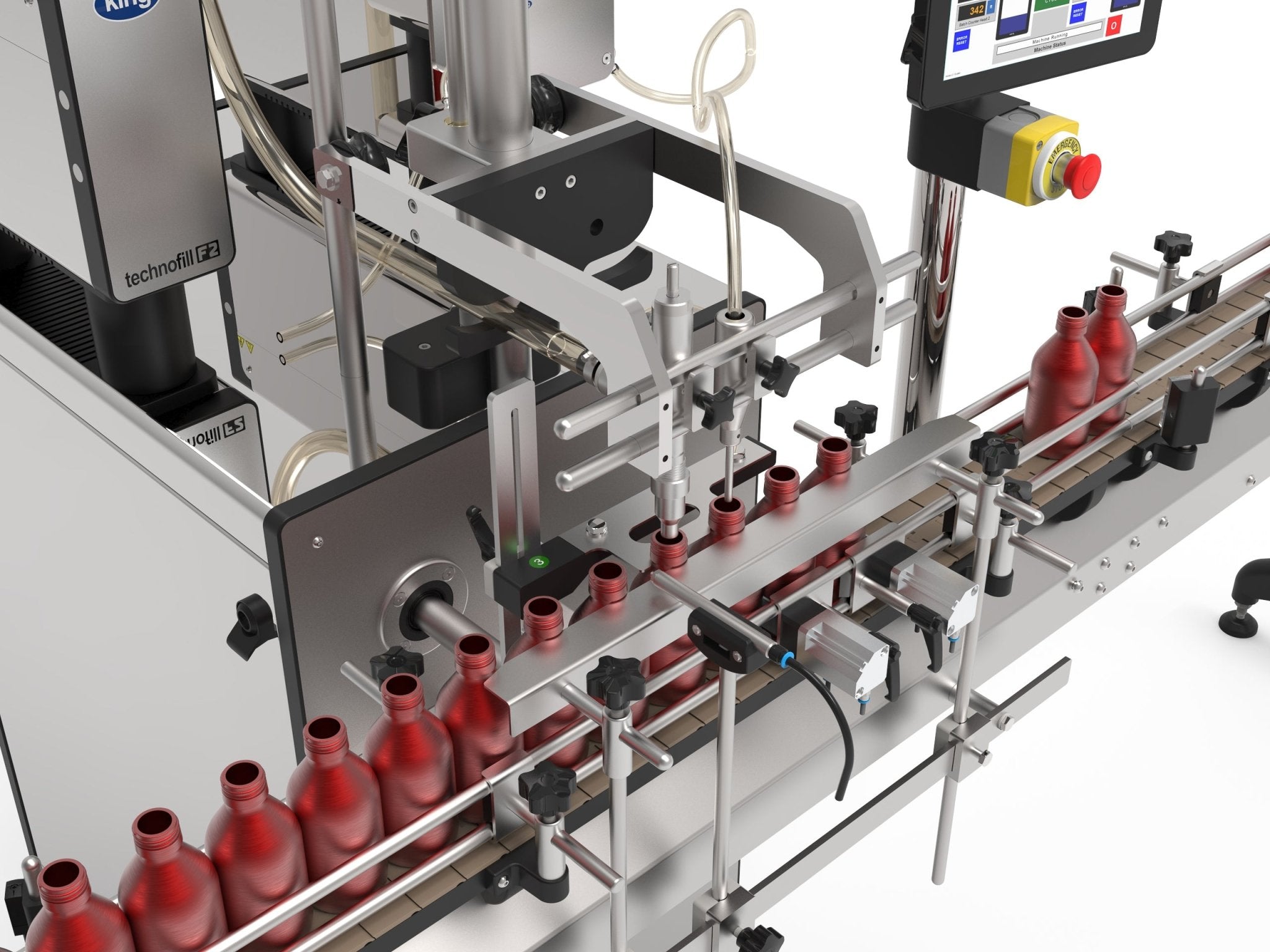 Auto Filling System Versatile Automatic Liquid Filling Machine King Technofill F2 | C.E ...